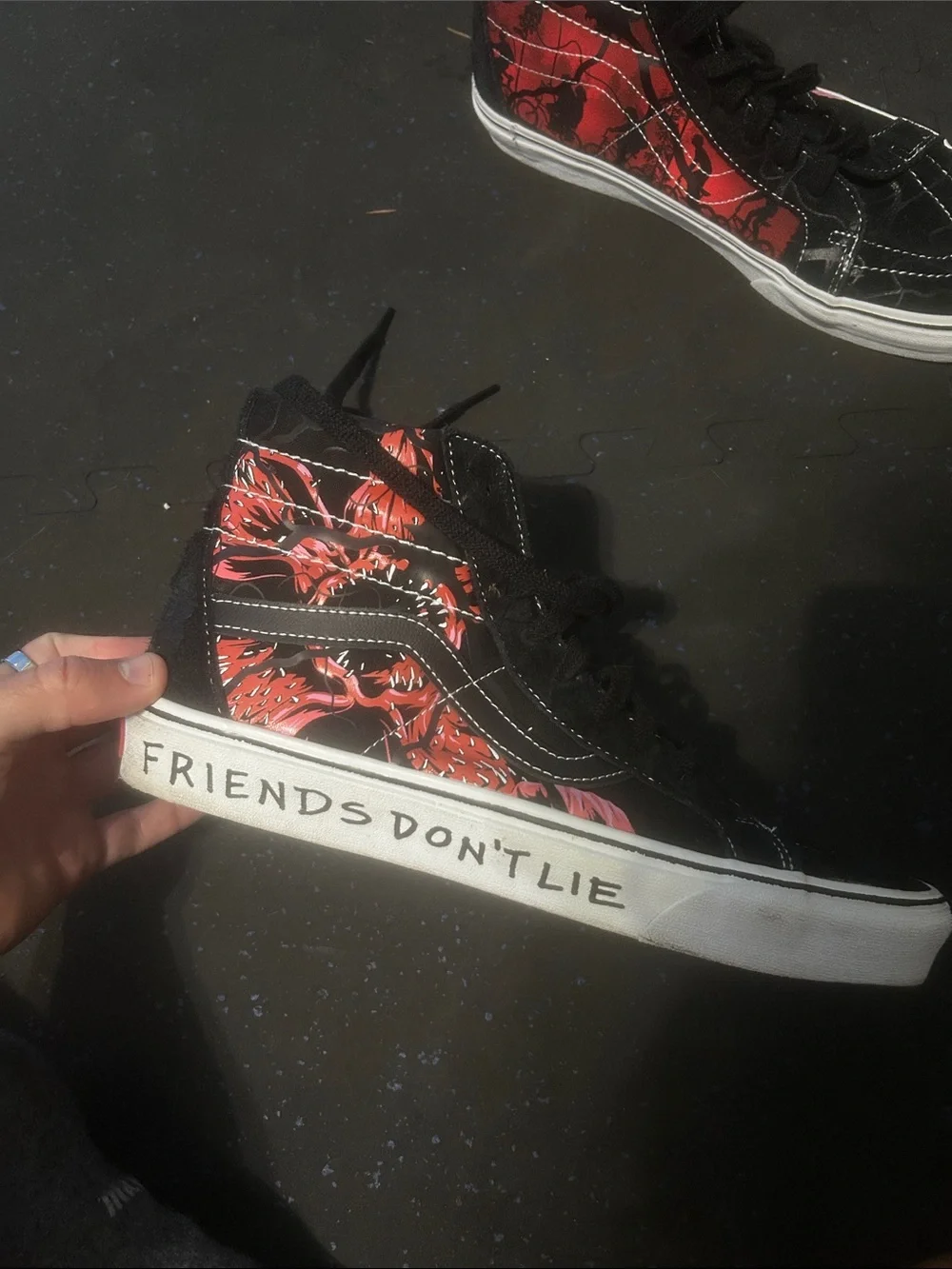Vans Strangers Things limited edition Friends don’t lie shoes